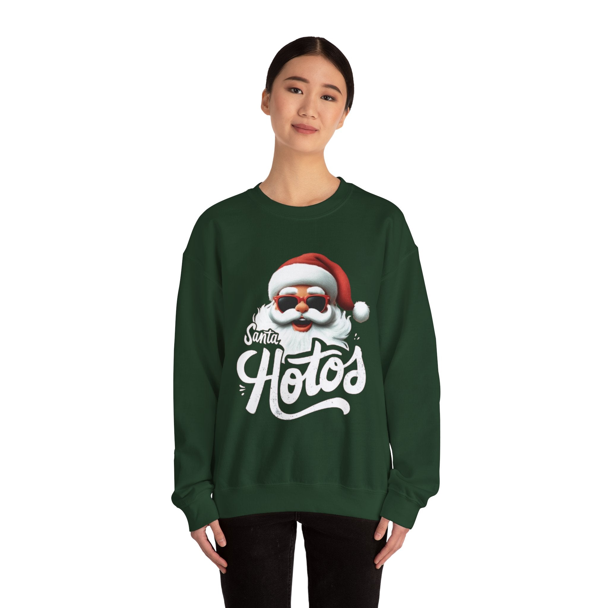 Santa Hotos Sweatshirt – Funny Christmas Santa Photo Crewneck