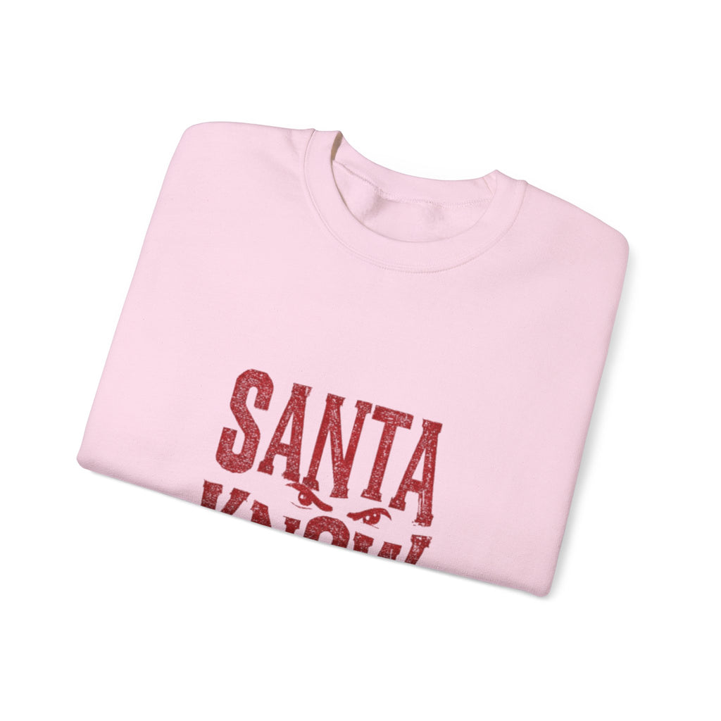 Santa Know Sweatshirt – Funny Holiday Crewneck Saying "Santa Know What You W's Doin'"