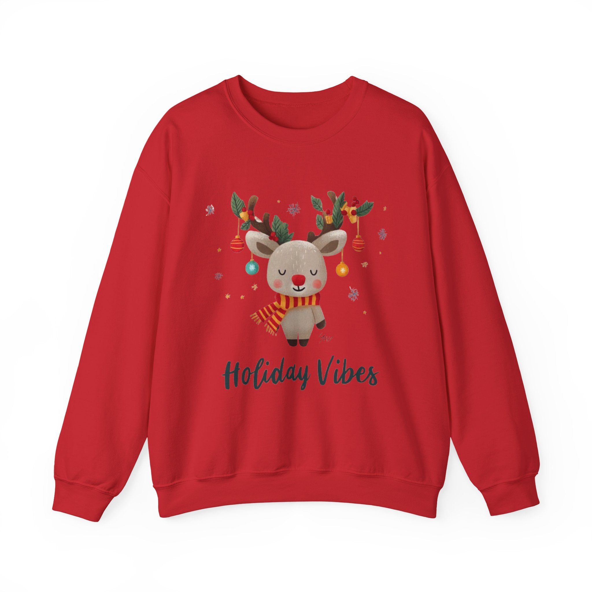 Holiday Vibes Reindeer Sweatshirt