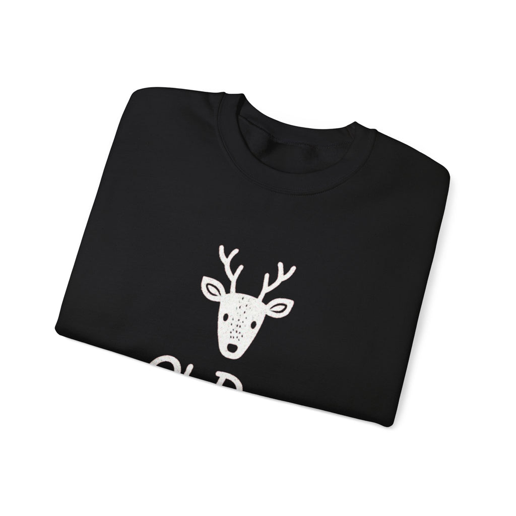 Oh Deer Sweatshirt — Cute Deer Head Graphic Holiday Crewneck