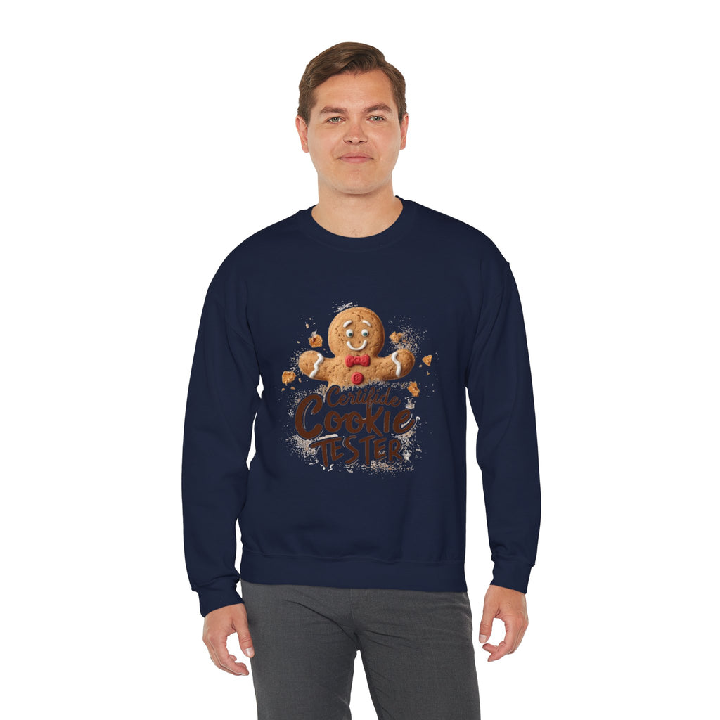 Cookie Tester Sweatshirt – "Certified Cookie Tester" Gingerbread Crewneck