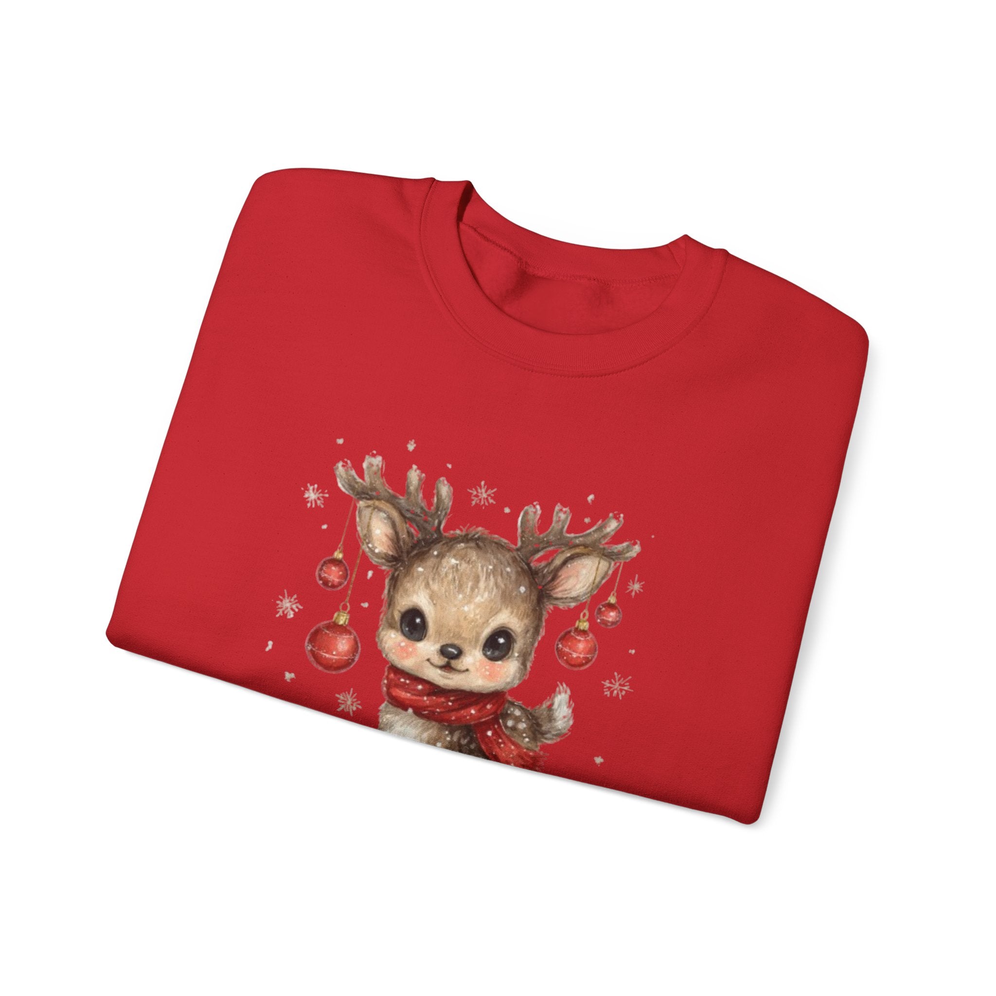 Cute Reindeer 'Little Helper' Sweatshirt – Kids Christmas Crewneck