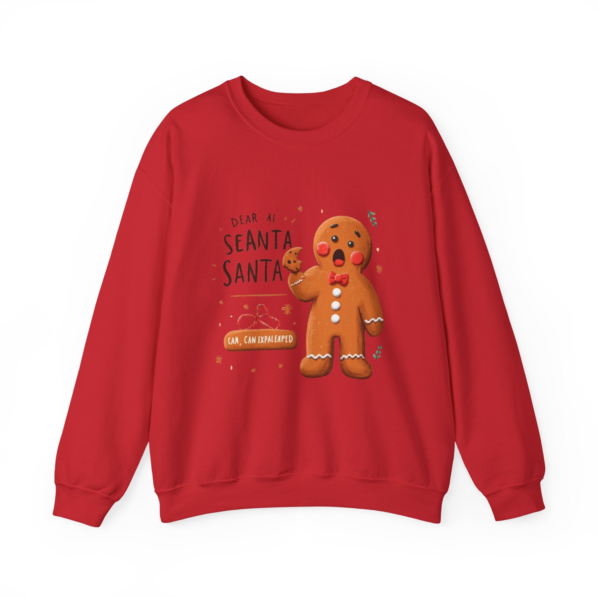 Gingerbread Cookie "Dear Santa" Crewneck Sweatshirt