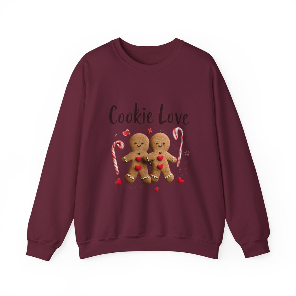 Cookie Love Sweatshirt — Cute Gingerbread Couple Holiday Crewneck