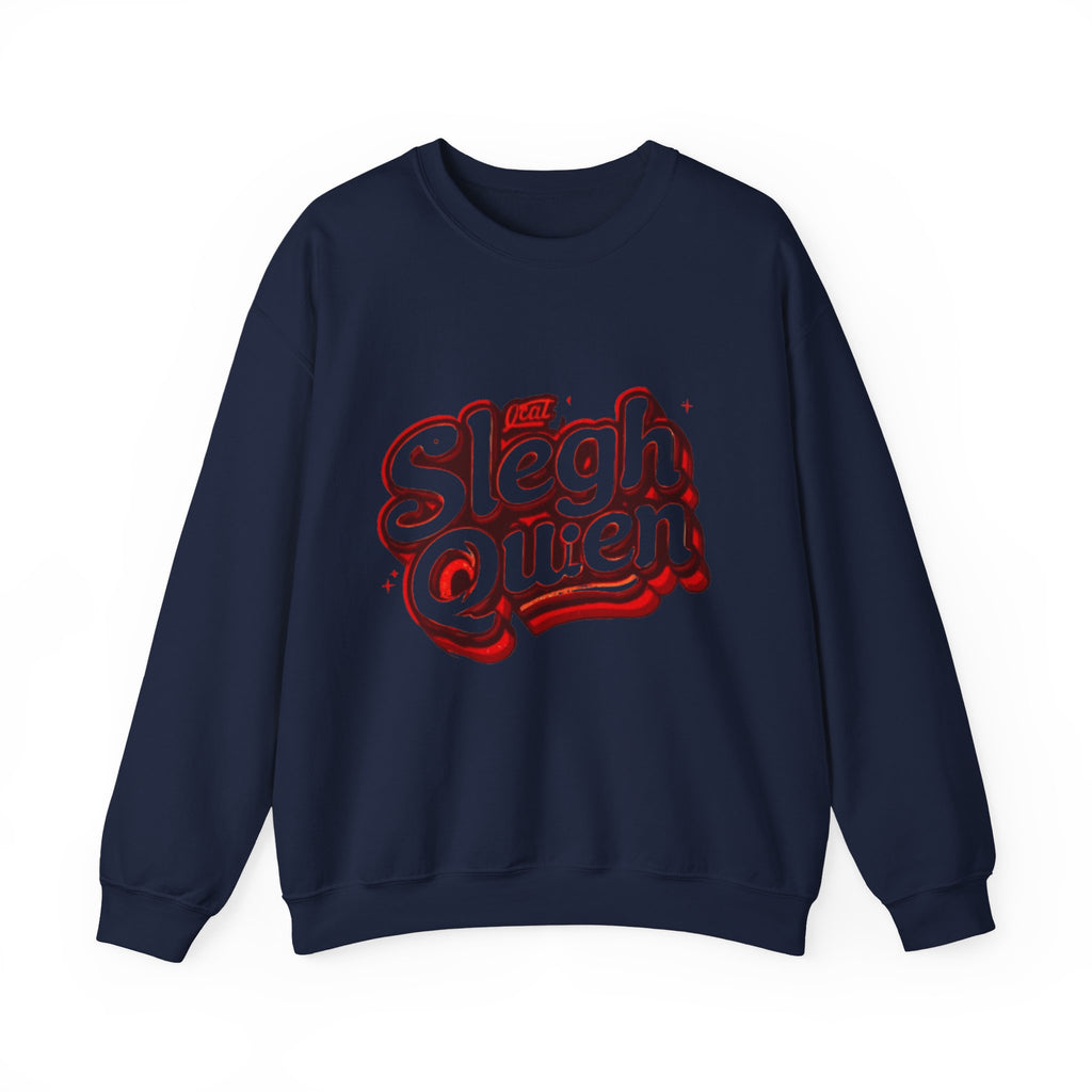 Sleigh Queen Crewneck Sweatshirt — Retro Holiday Christmas Pullover