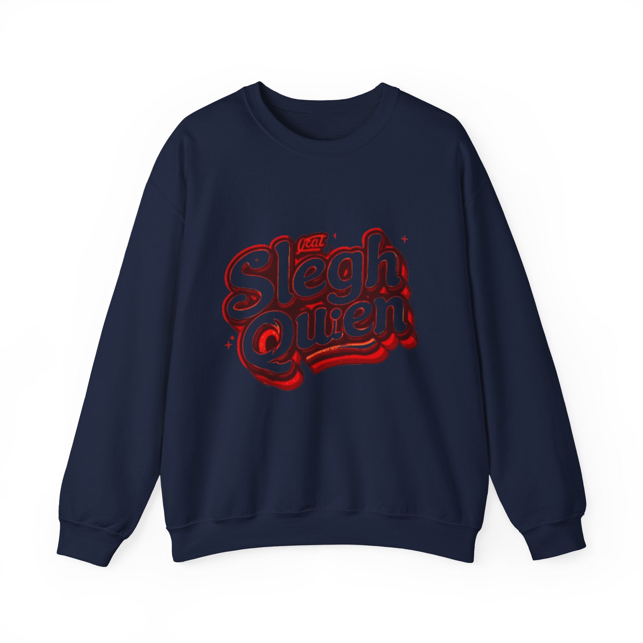 Sleigh Queen Crewneck Sweatshirt — Retro Holiday Christmas Pullover