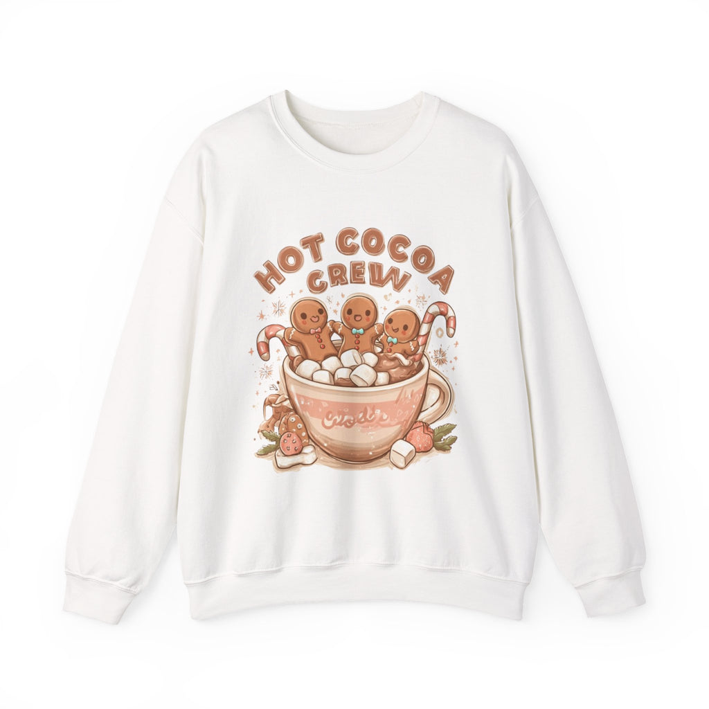 Hot Cocoa Crew Sweatshirt — Cute Gingerbread Mug Holiday Pullover
