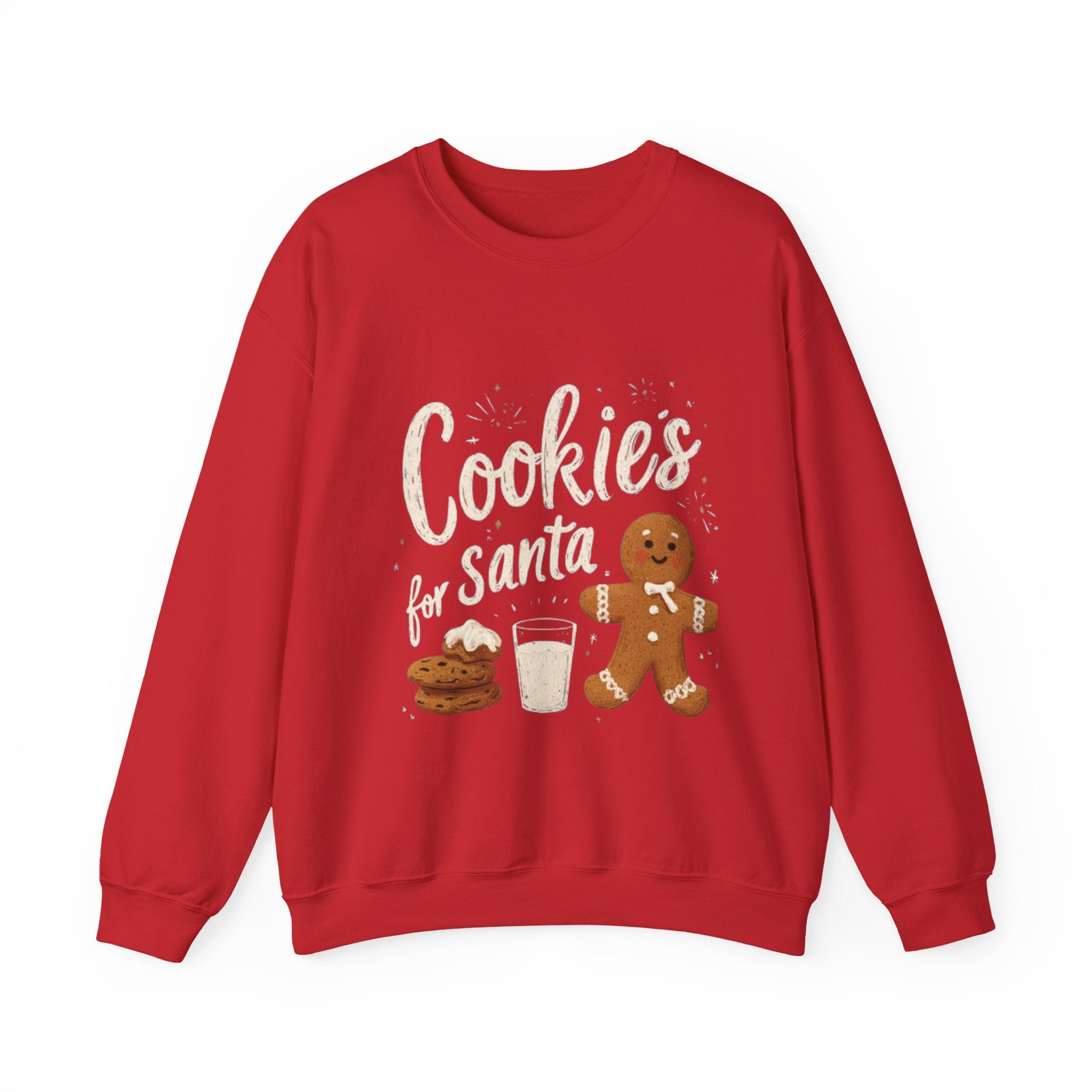 Cookies for Santa Sweatshirt — Christmas Gingerbread Holiday Crewneck