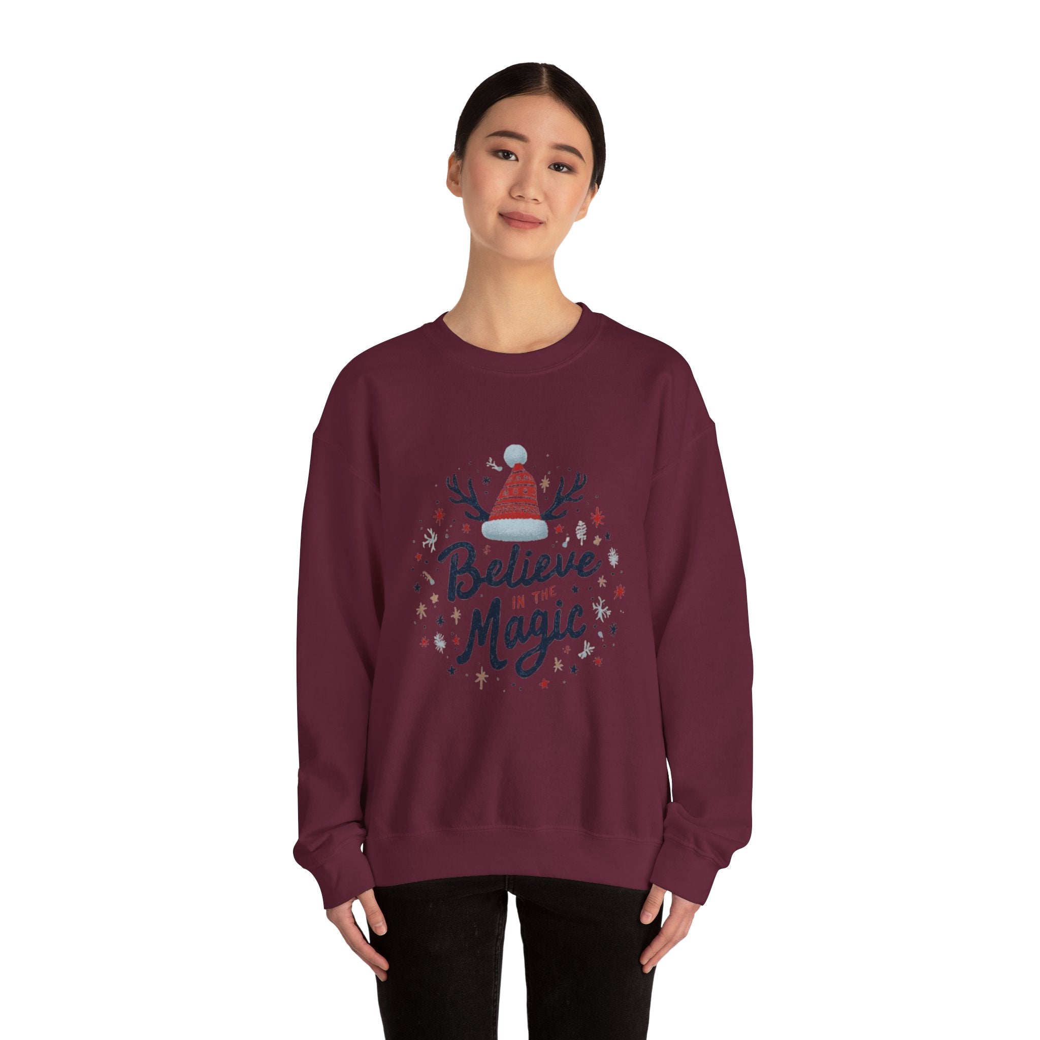 Believe in the Magic Sweatshirt — Cozy Holiday Crewneck