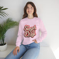Crewneck Sweatshirt – "Sleigh All Day" Retro Christmas Holiday Pullover