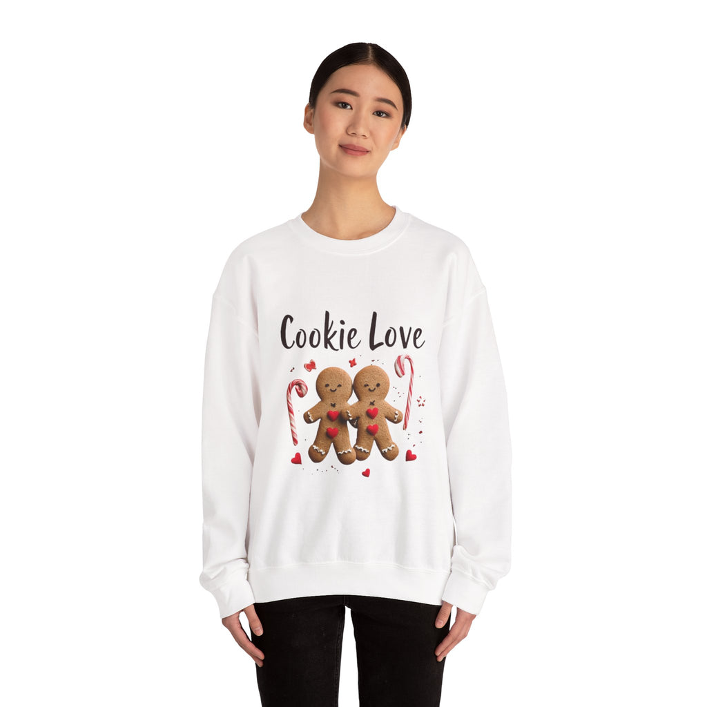 Cookie Love Sweatshirt — Cute Gingerbread Couple Holiday Crewneck