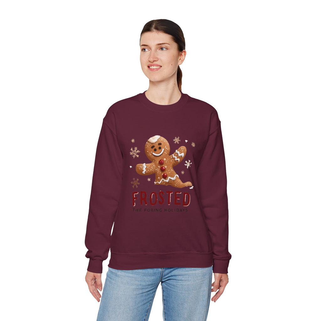 Gingerbread 'Frosted' Holiday Sweatshirt — Cute Christmas Cookie Crewneck
