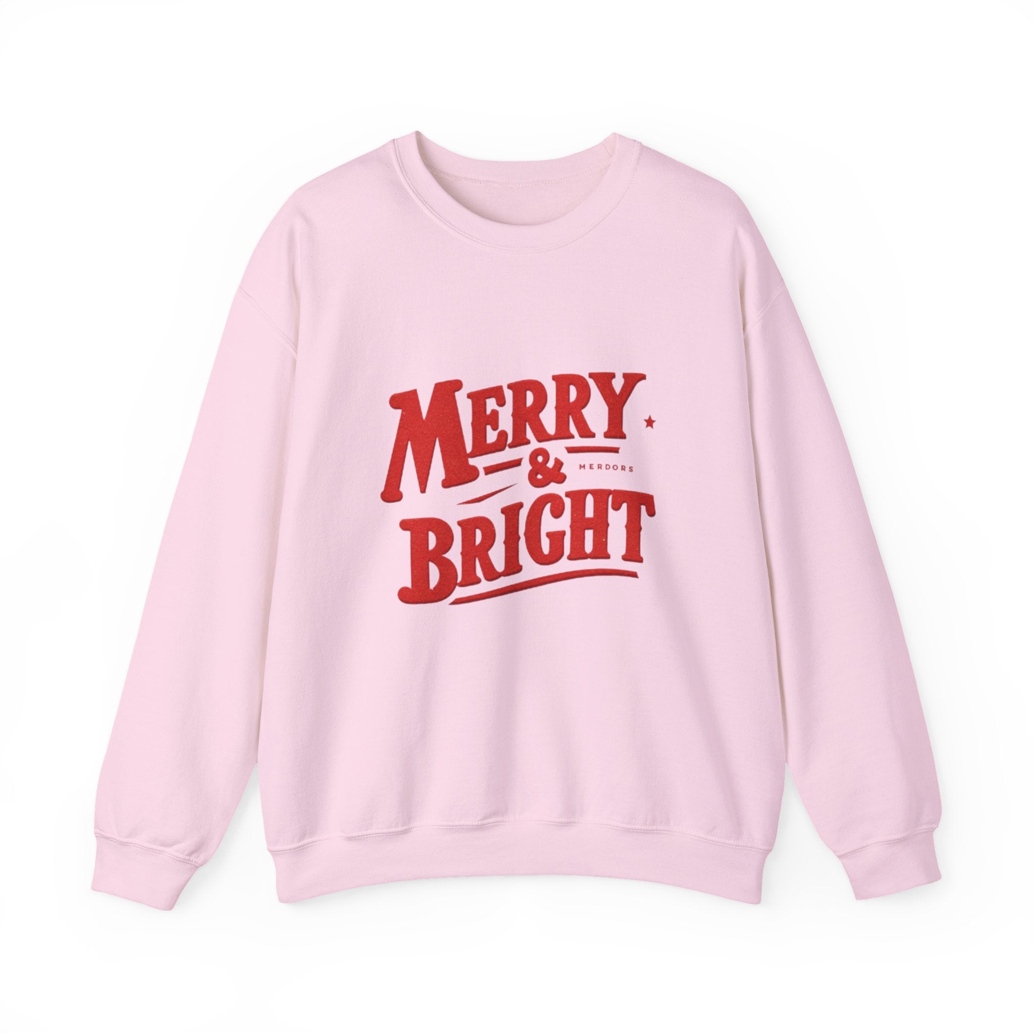 Merry & Bright Sweatshirt — Holiday Crewneck Pullover