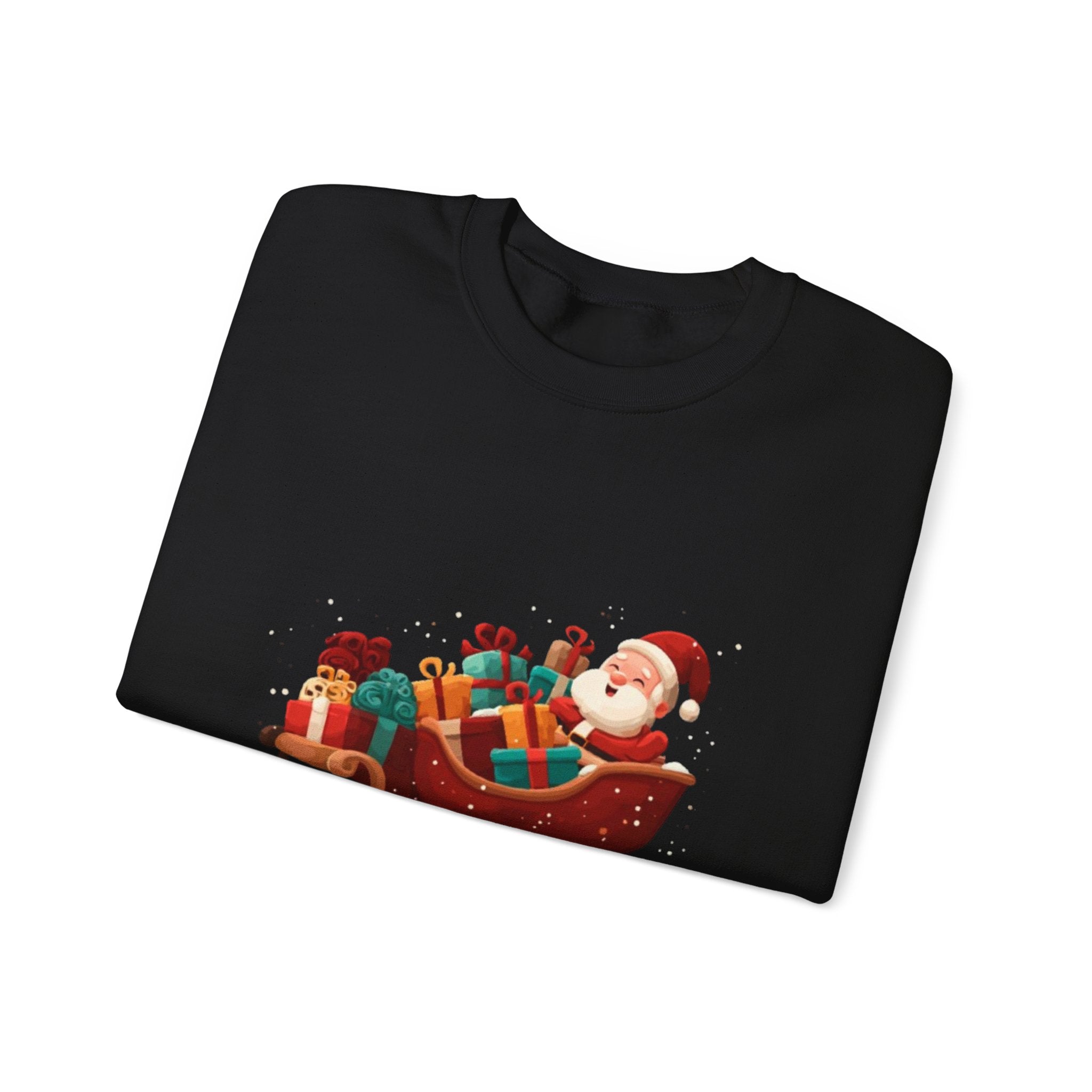 Christmas Santa Sleigh Crewneck Sweatshirt — "Sleigh Niym" Holiday Graphic