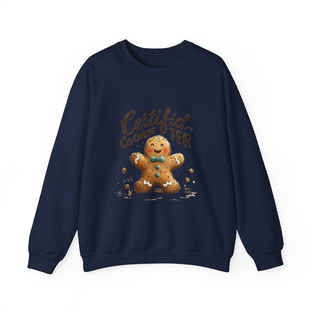 Crewneck Sweatshirt - "Certified Cookie Tester" Gingerbread Holiday Sweater