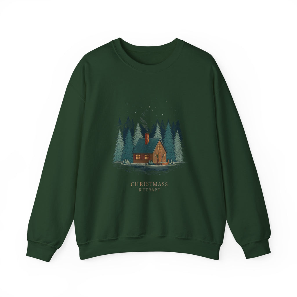 Cabin in the Pines Sweatshirt — 'Christmas at Home' Cozy Holiday Crewneck