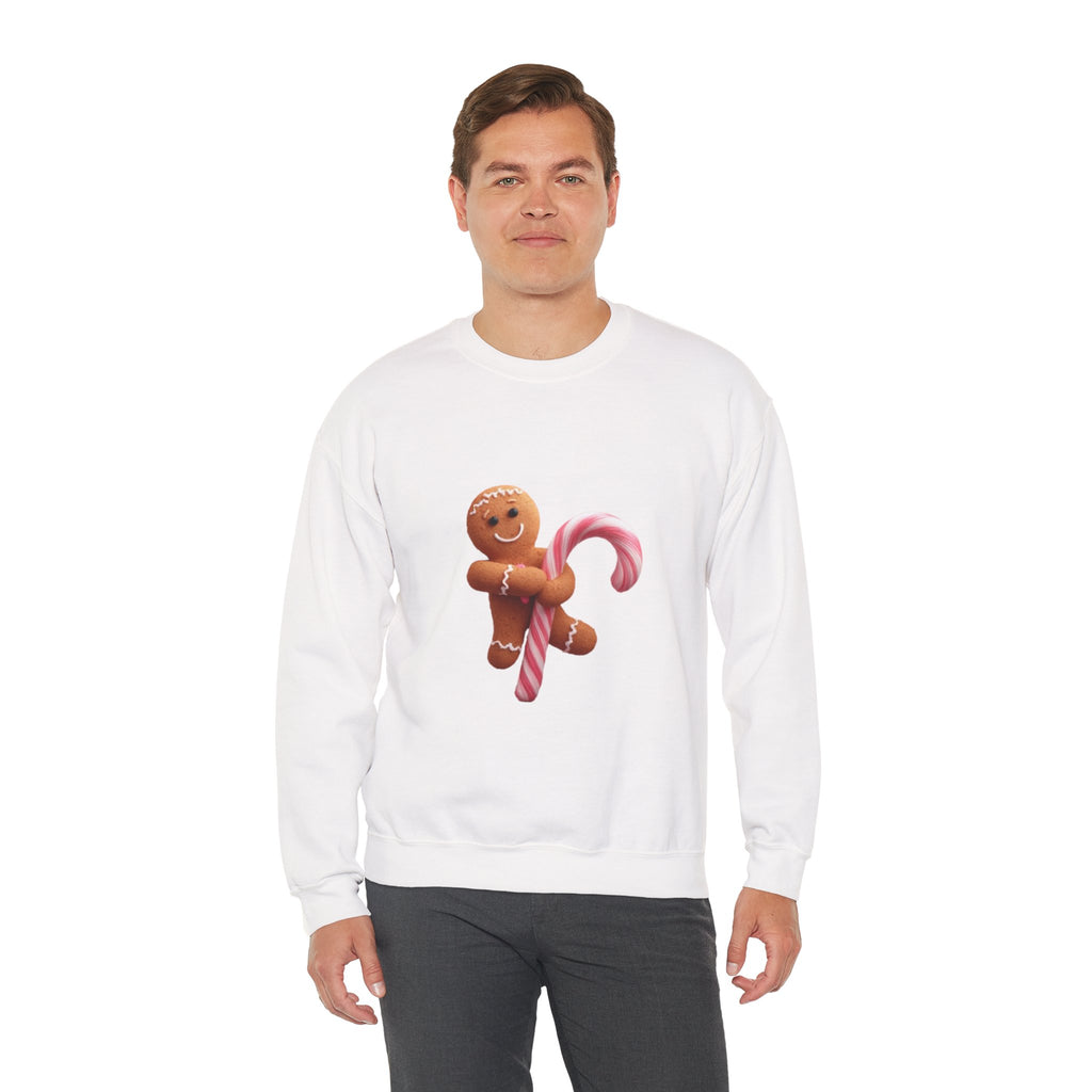 Gingerbread Candy Cane Crewneck Sweatshirt