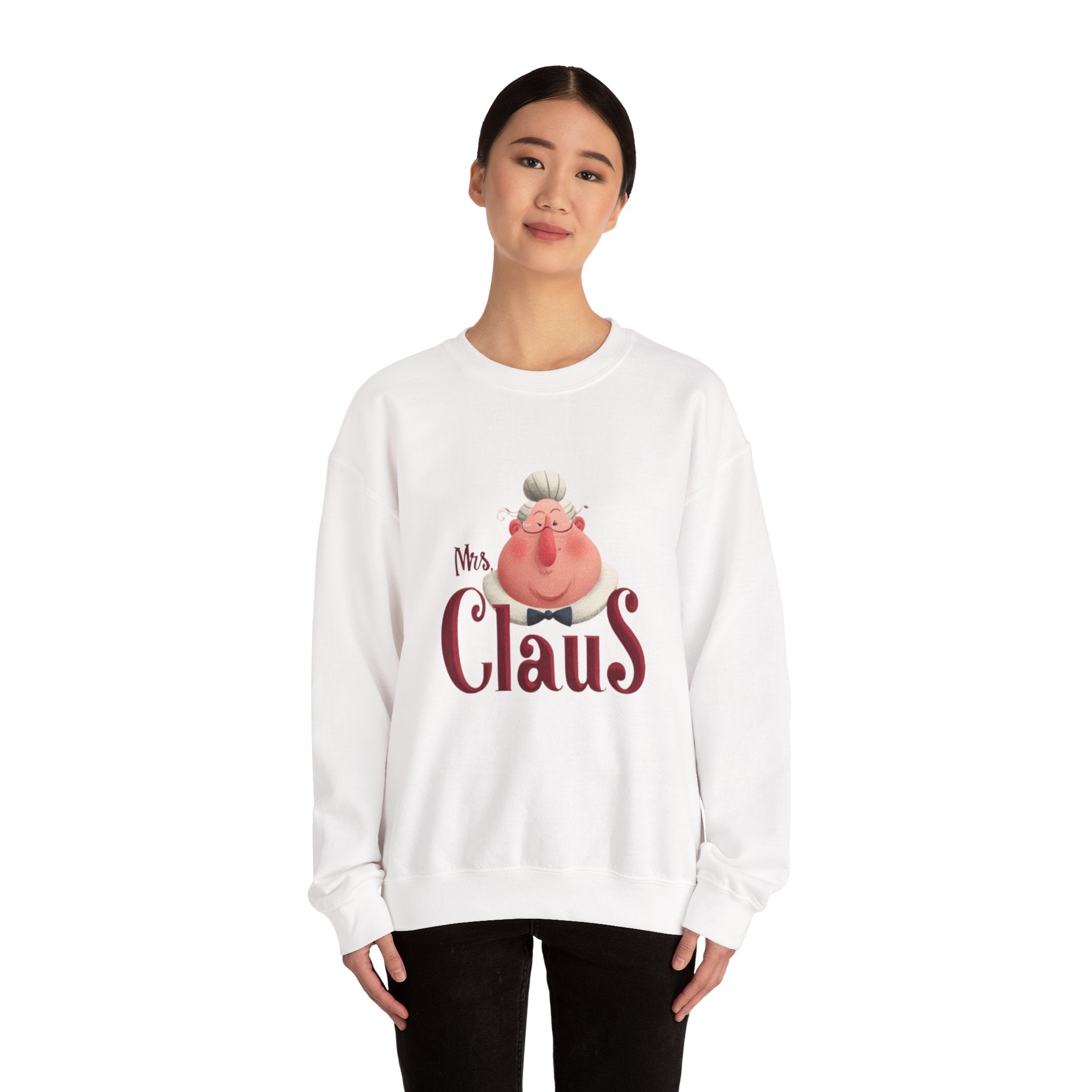 Mrs. Claus Christmas Sweatshirt – Cute Mrs Claus Holiday Crewneck