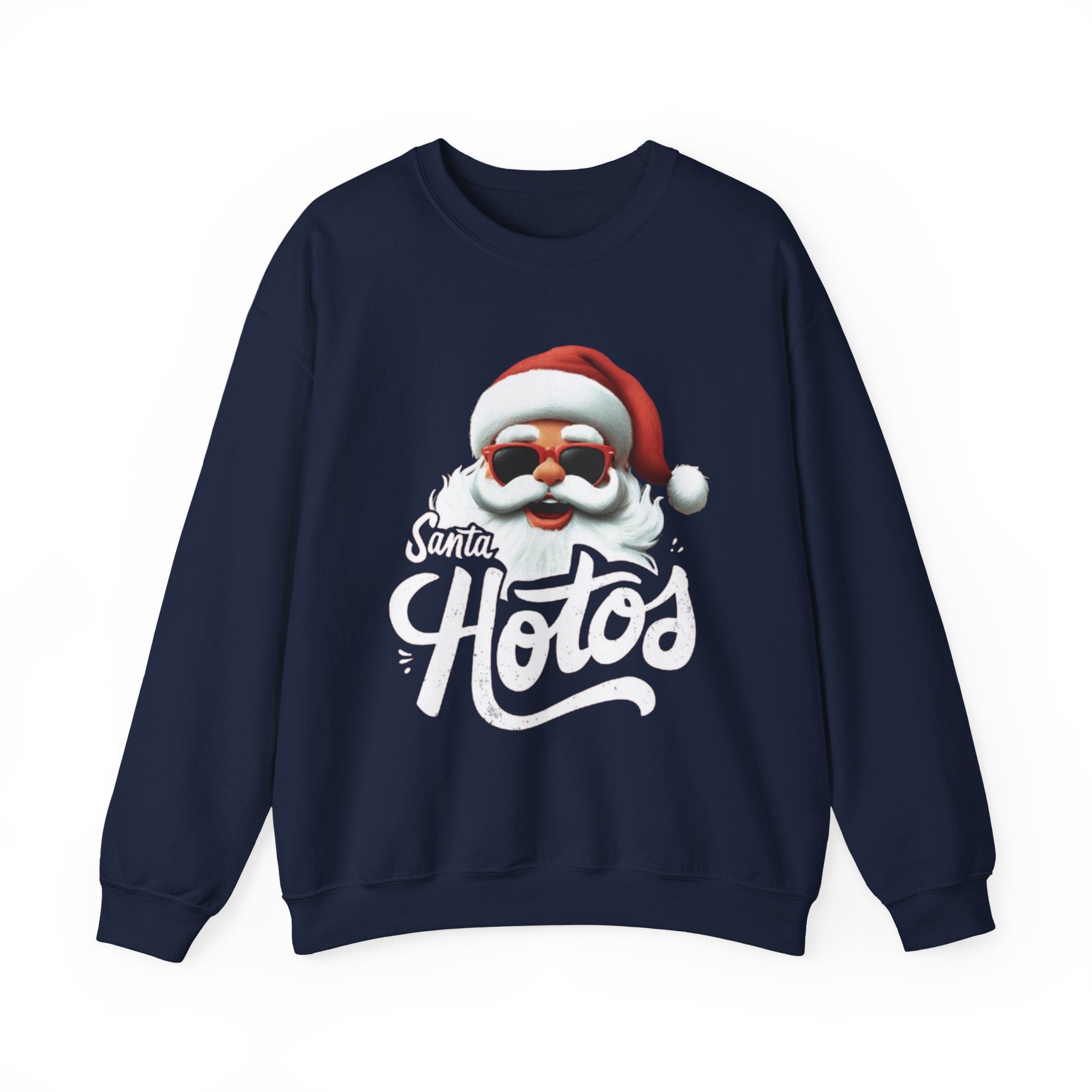 Santa Hotos Sweatshirt – Funny Christmas Santa Photo Crewneck