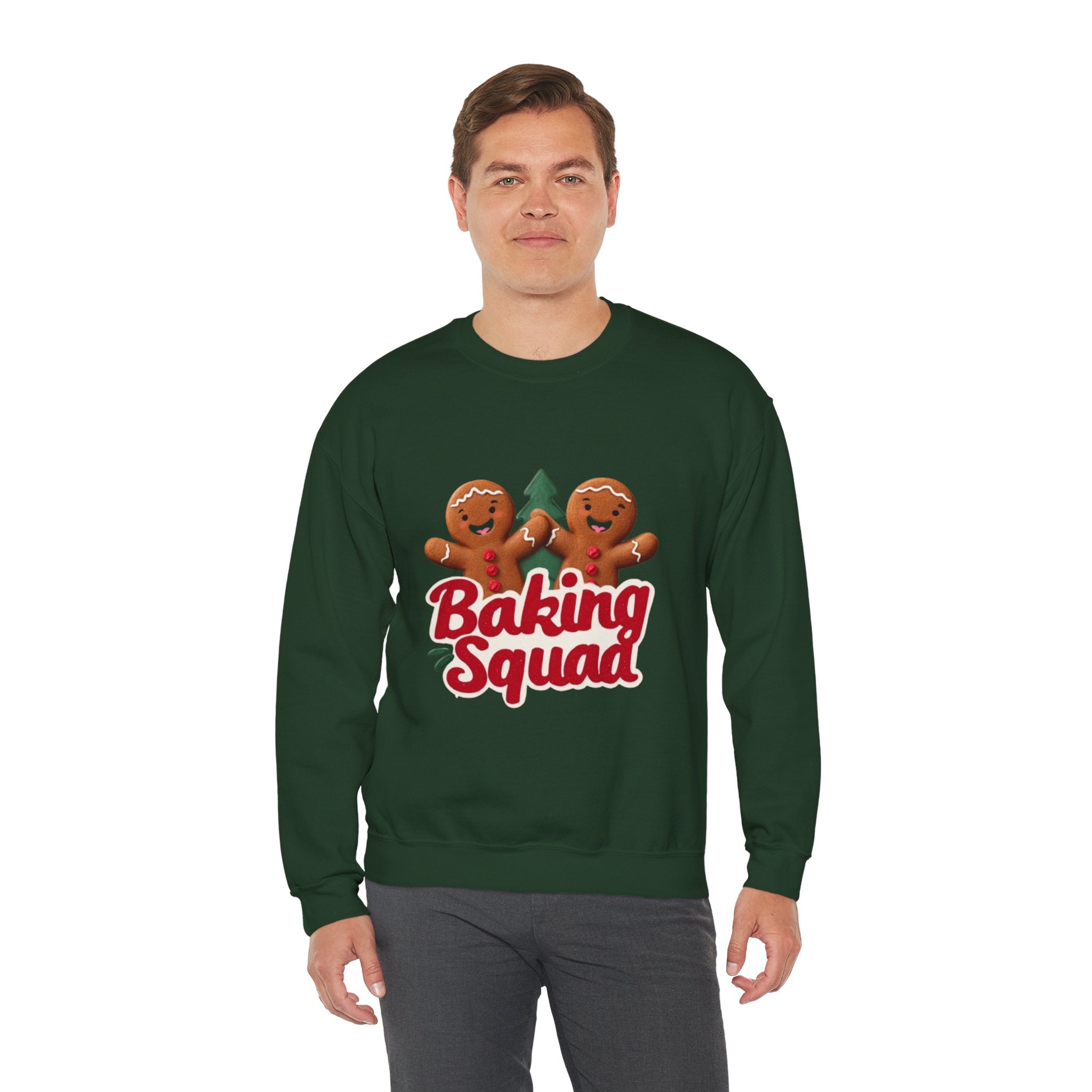 Baking Squad Sweatshirt — Cute Gingerbread Holiday Crewneck