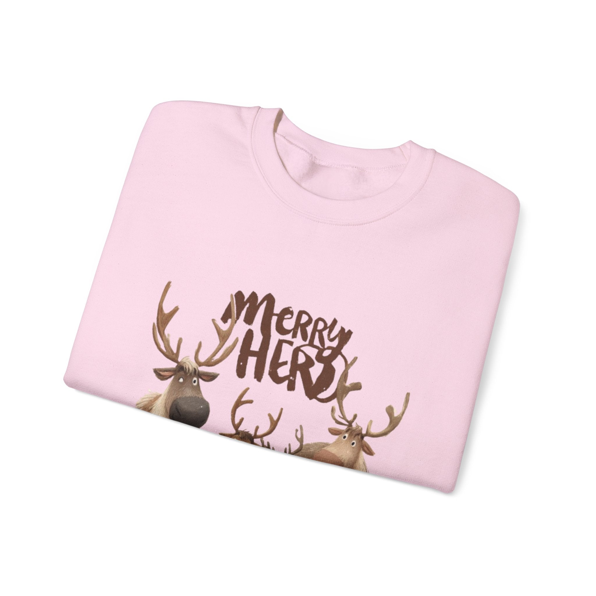 Merry Herd Reindeer Crewneck Sweatshirt
