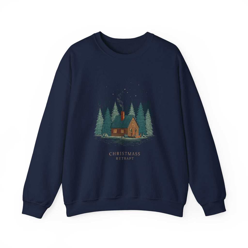 Cabin in the Pines Sweatshirt — 'Christmas at Home' Cozy Holiday Crewneck