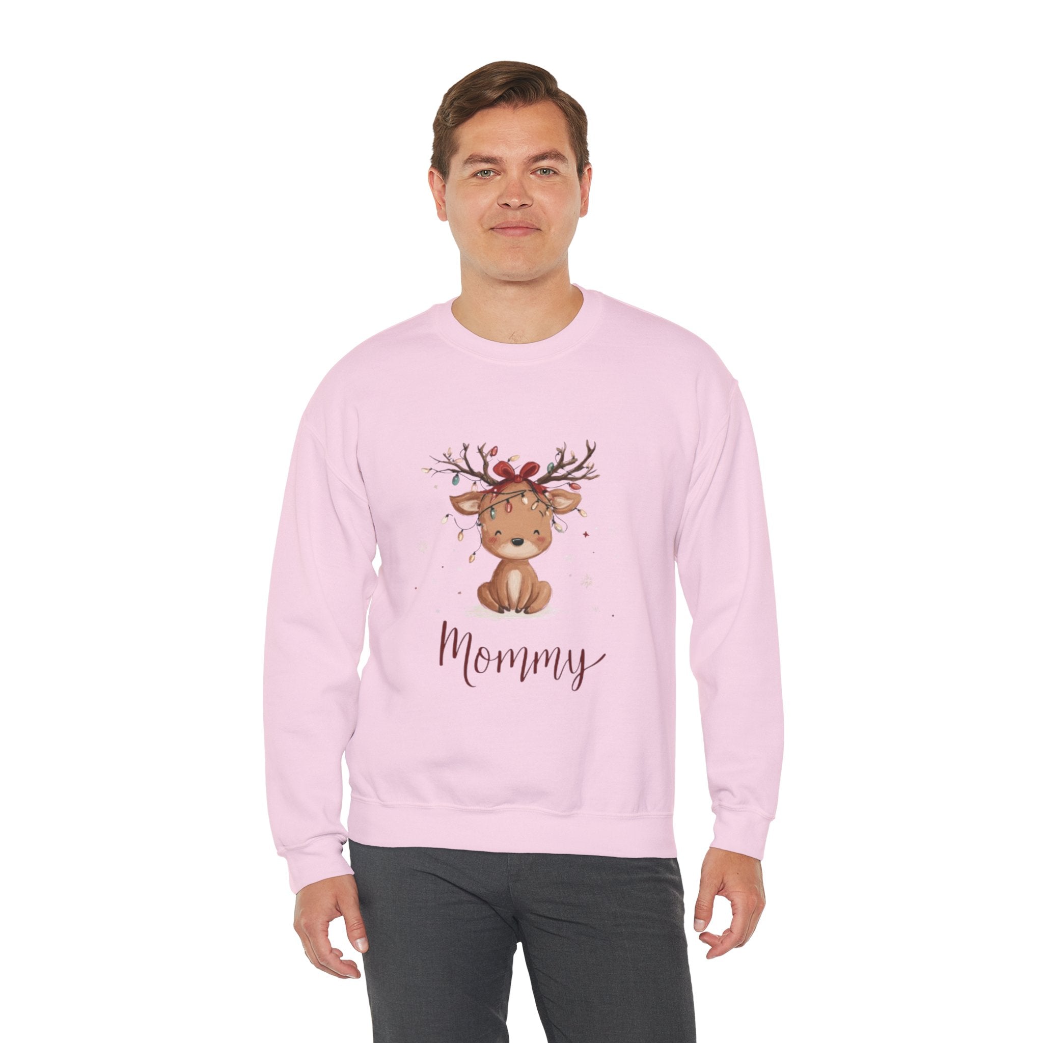 Mommy Reindeer Sweatshirt — Cute Woodland Mama Holiday Crewneck