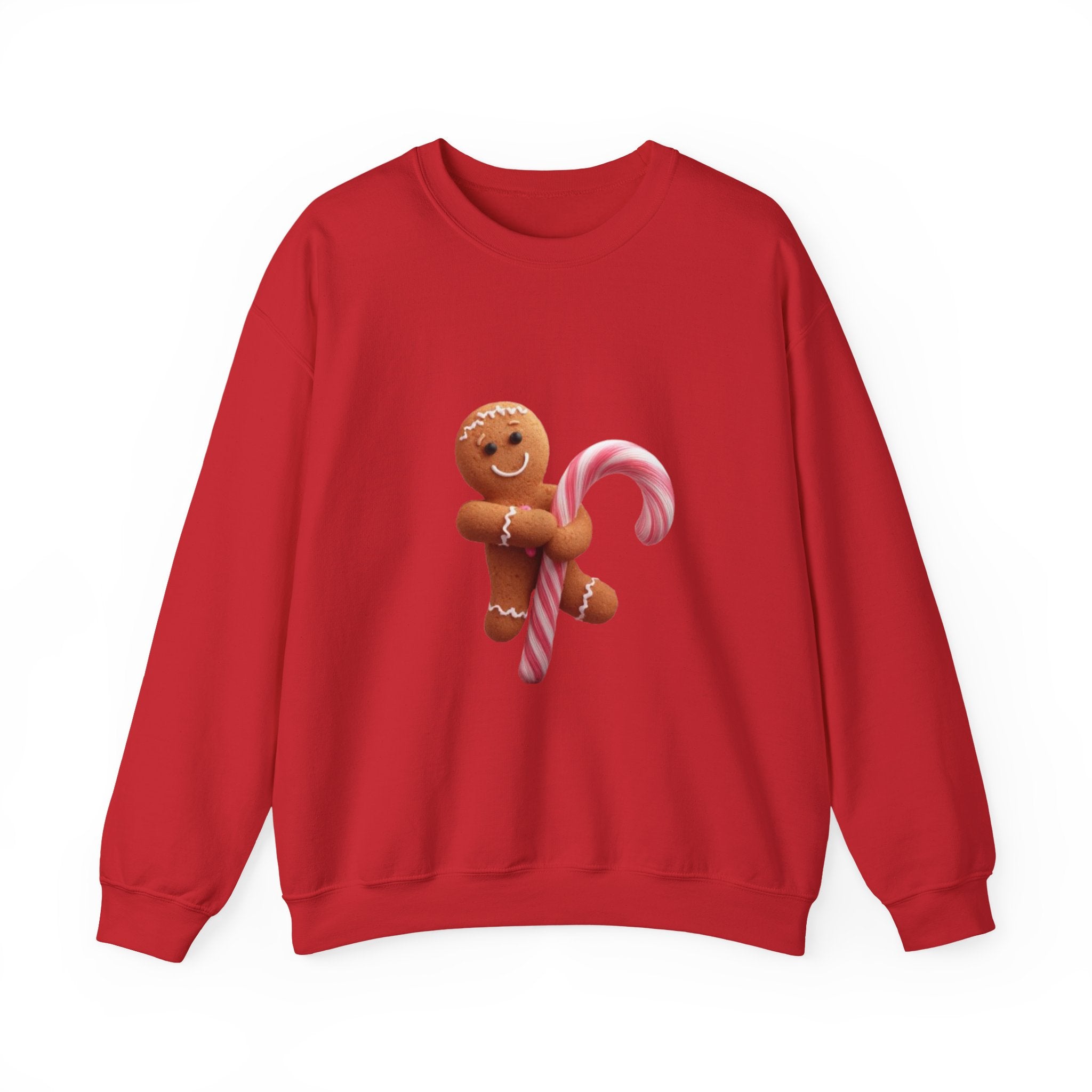 Gingerbread Candy Cane Crewneck Sweatshirt