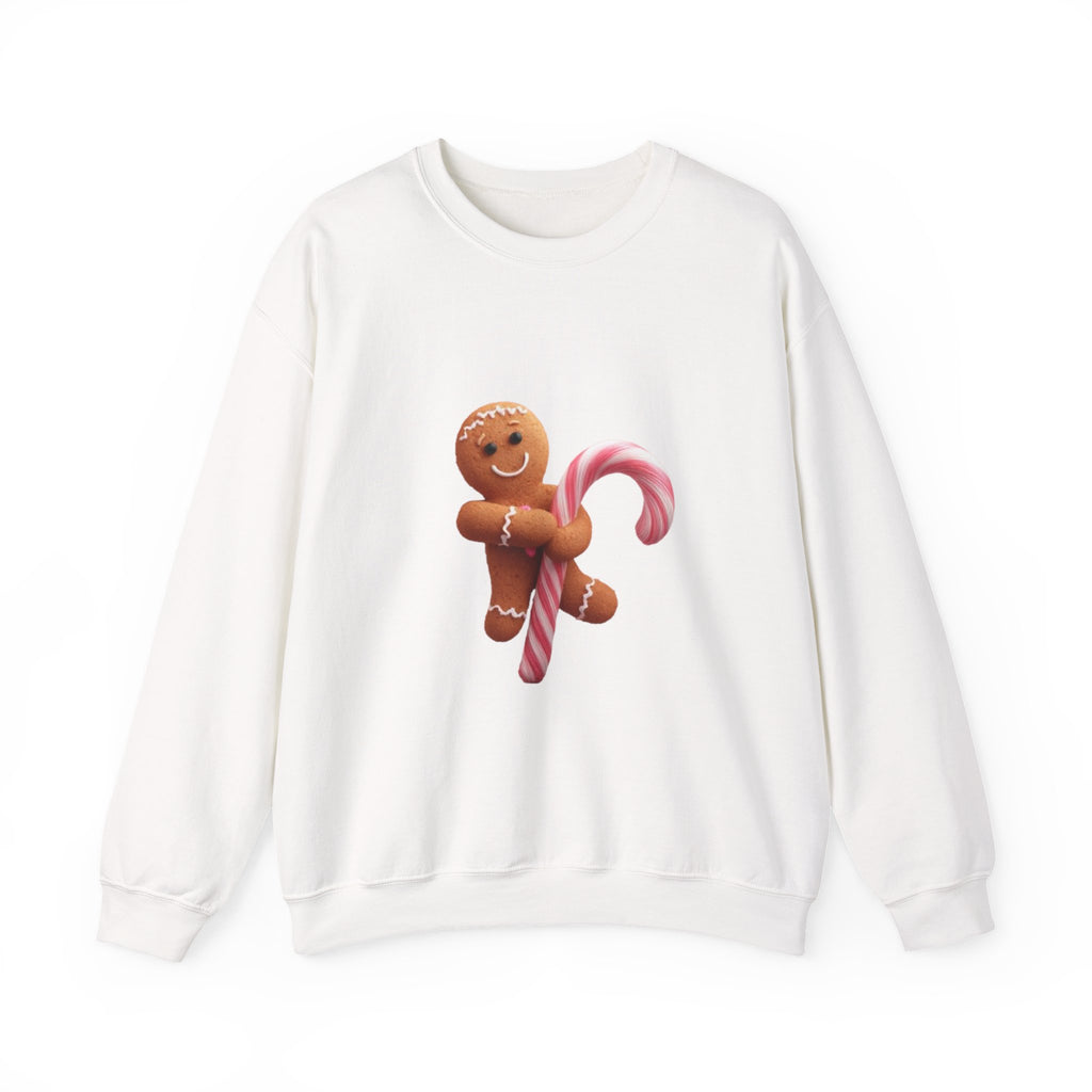 Gingerbread Candy Cane Crewneck Sweatshirt