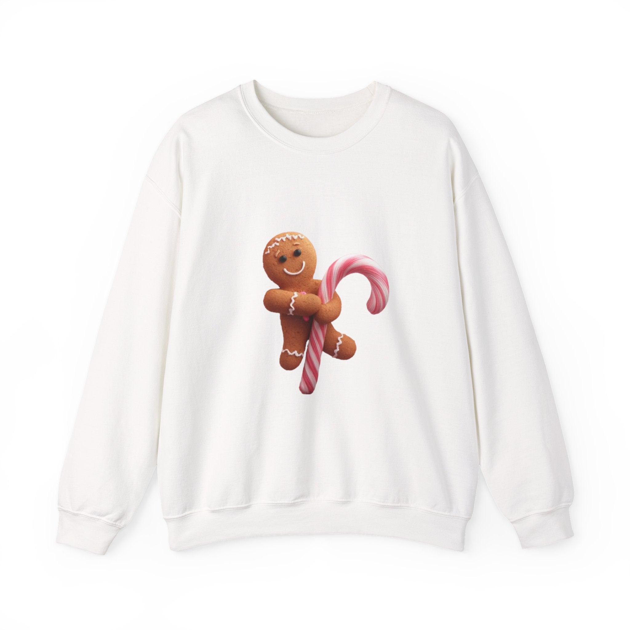 Gingerbread Candy Cane Crewneck Sweatshirt