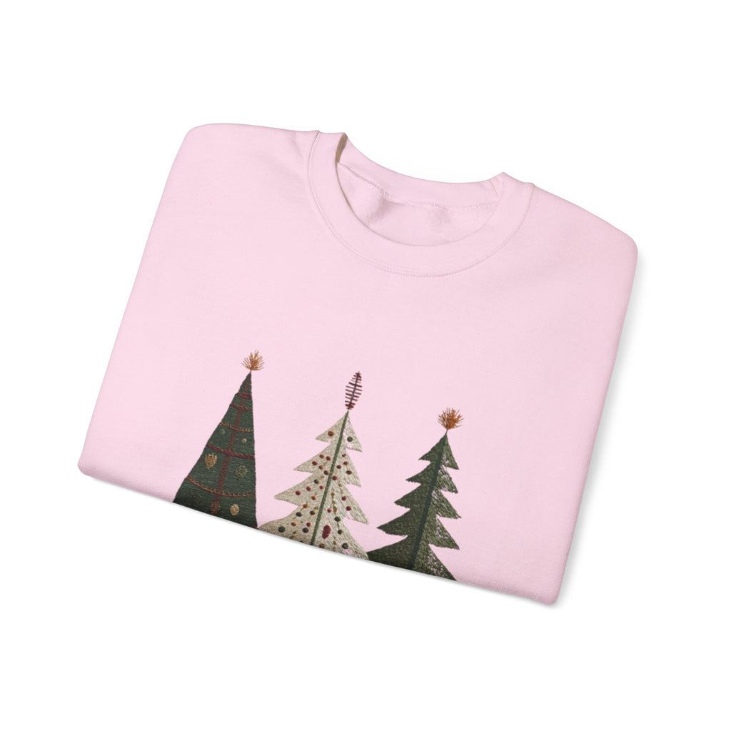 Christmas Tree Trio Sweatshirt – Joy to My Soul Holiday Crewneck