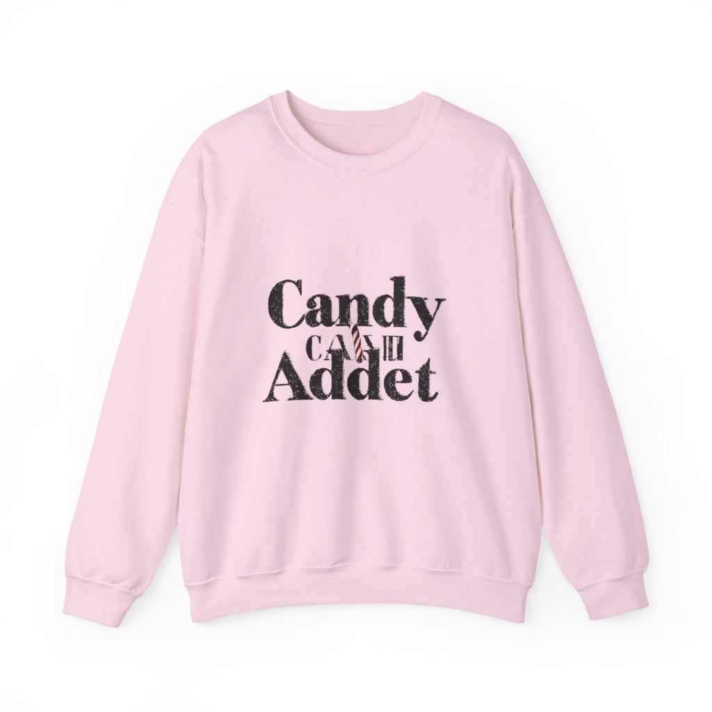 Candy Addict Sweatshirt – Retro Typography Candy Lover Crewneck