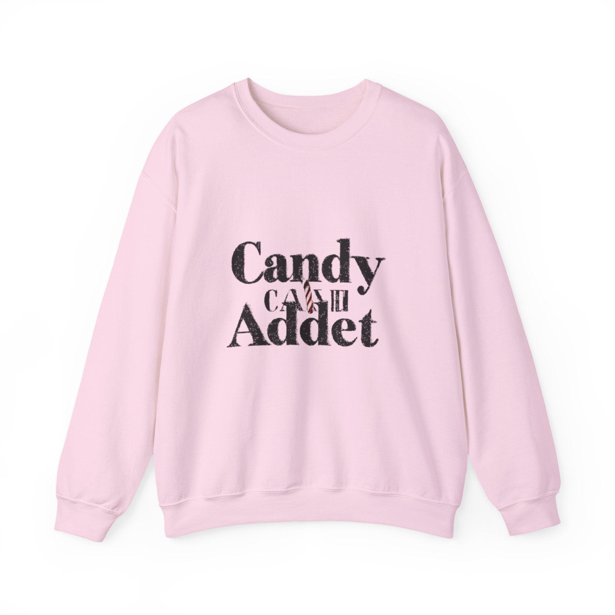 Candy Addict Sweatshirt – Retro Typography Candy Lover Crewneck