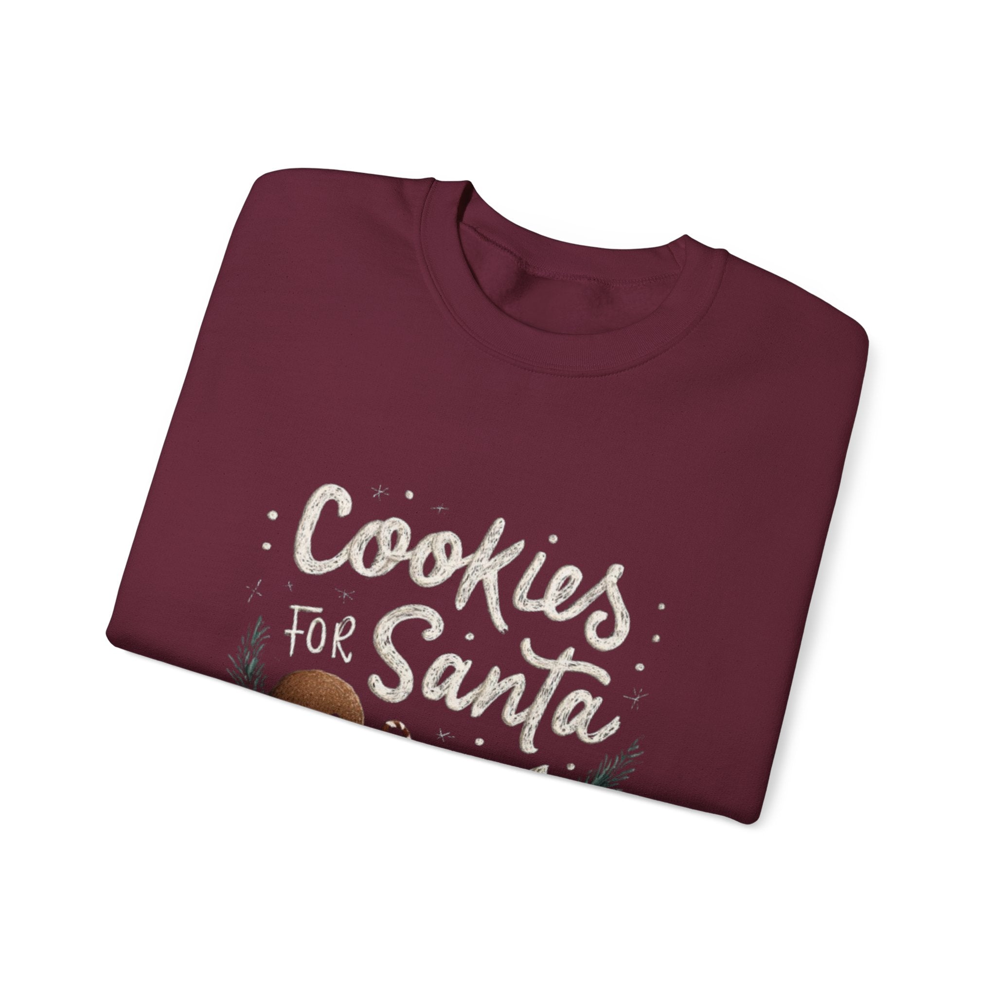 Cookies for Santa Sweatshirt — Christmas Gingerbread Holiday Crewneck