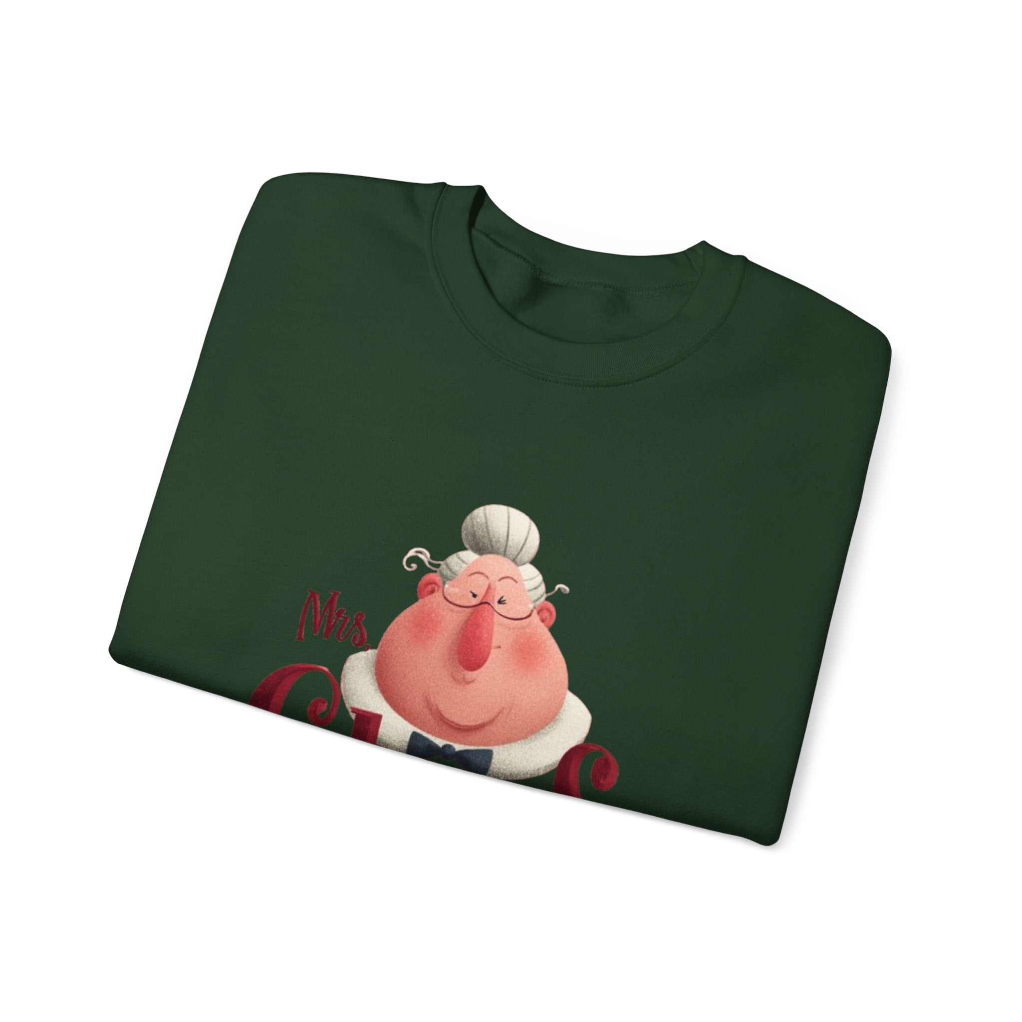 Mrs. Claus Christmas Sweatshirt – Cute Mrs Claus Holiday Crewneck