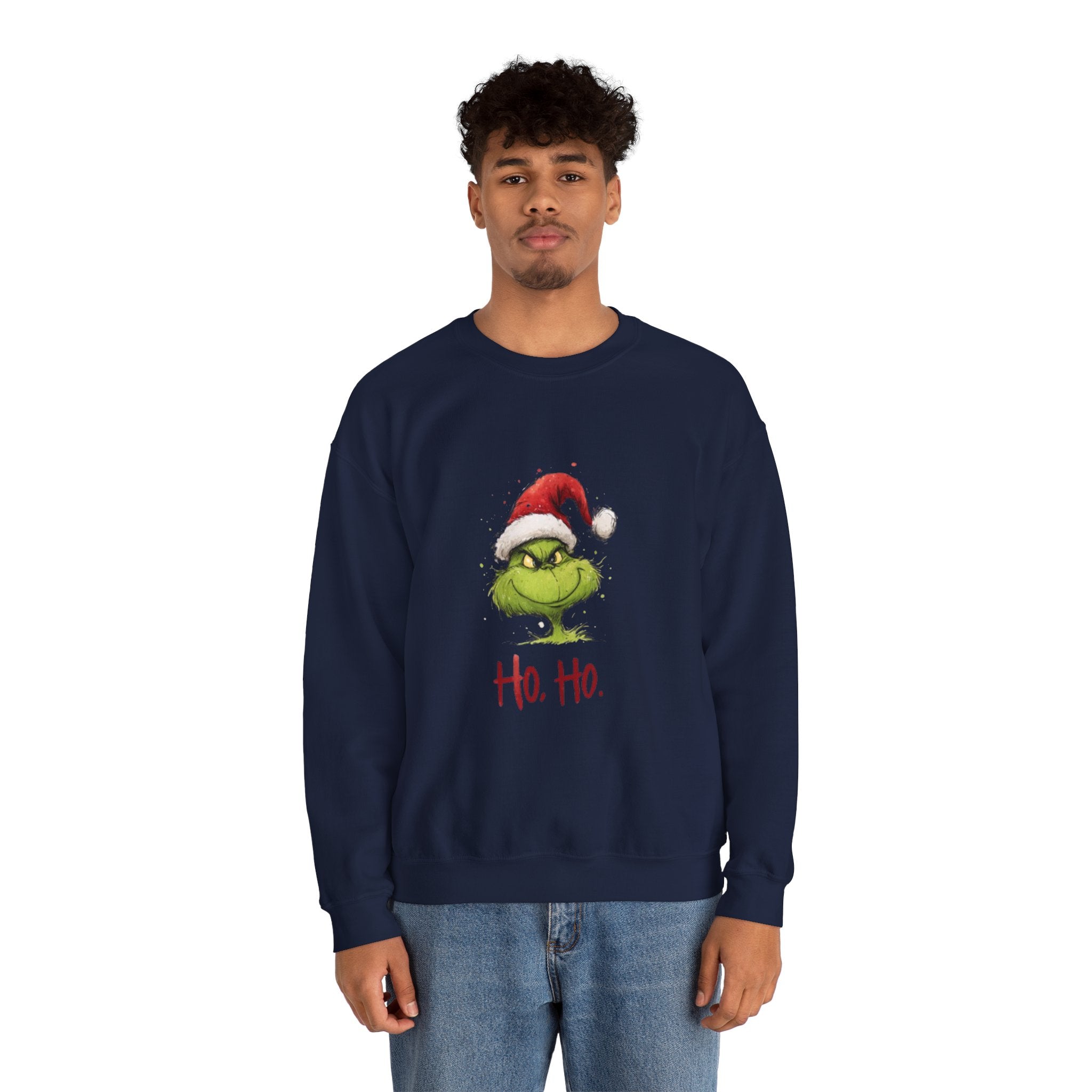 Grinch Santa 'Ho. Ho.' Crewneck Sweatshirt
