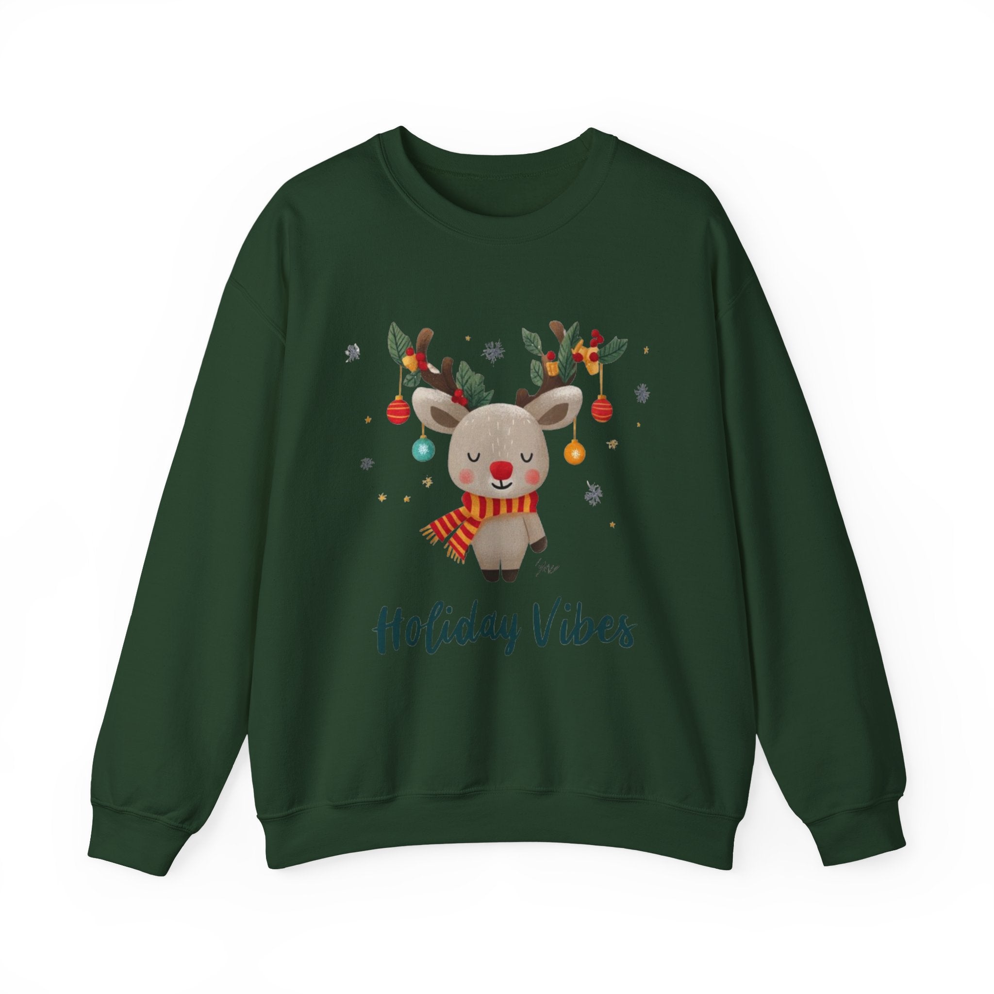 Holiday Vibes Reindeer Sweatshirt
