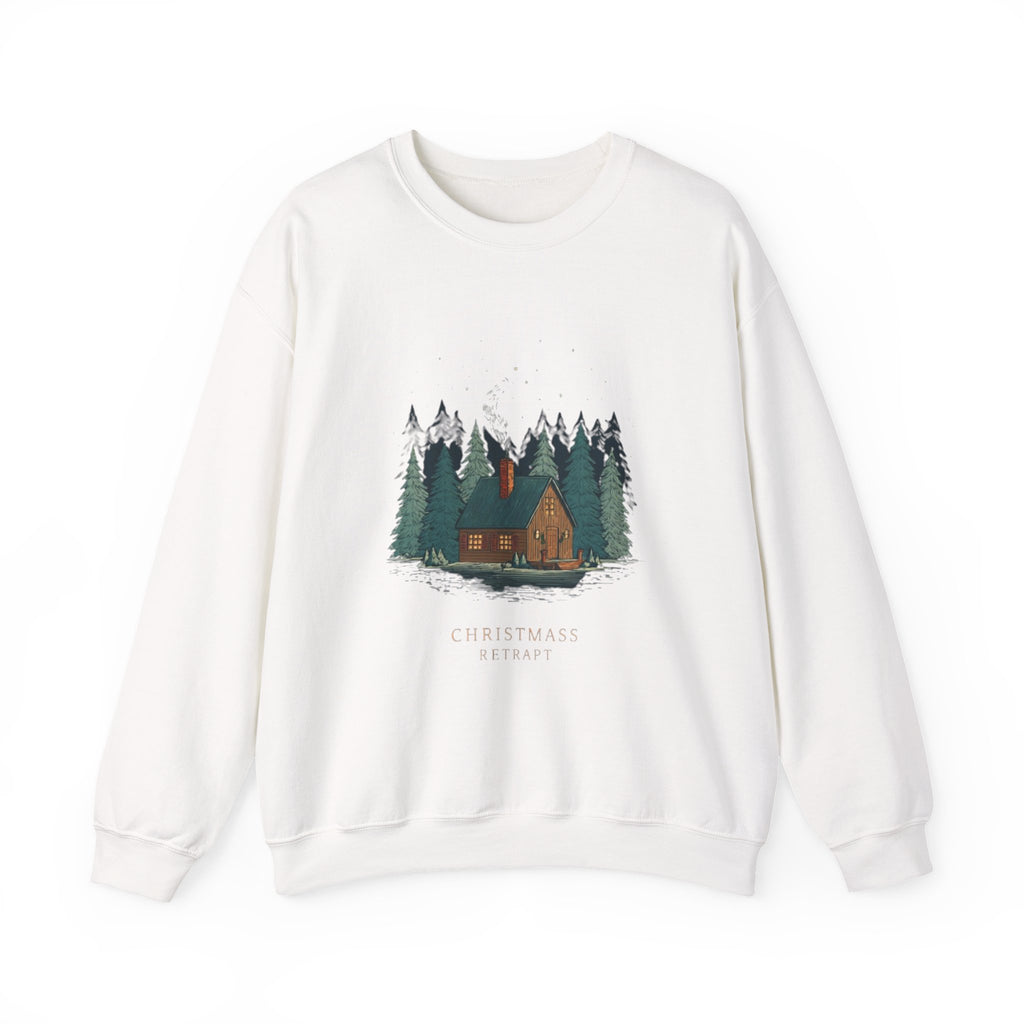 Cabin in the Pines Sweatshirt — 'Christmas at Home' Cozy Holiday Crewneck