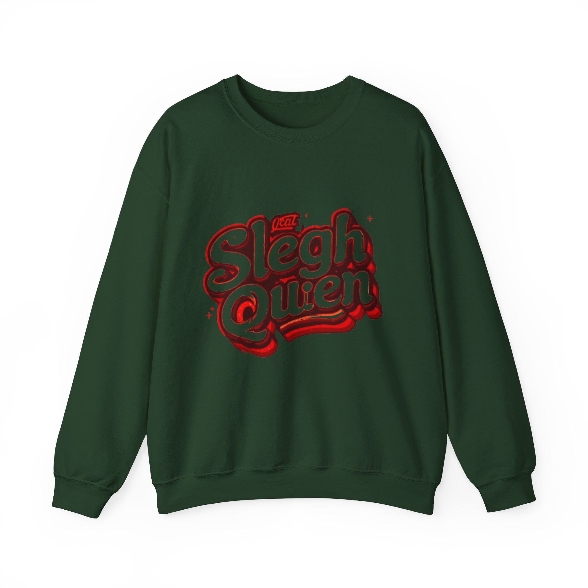 Sleigh Queen Crewneck Sweatshirt — Retro Holiday Christmas Pullover