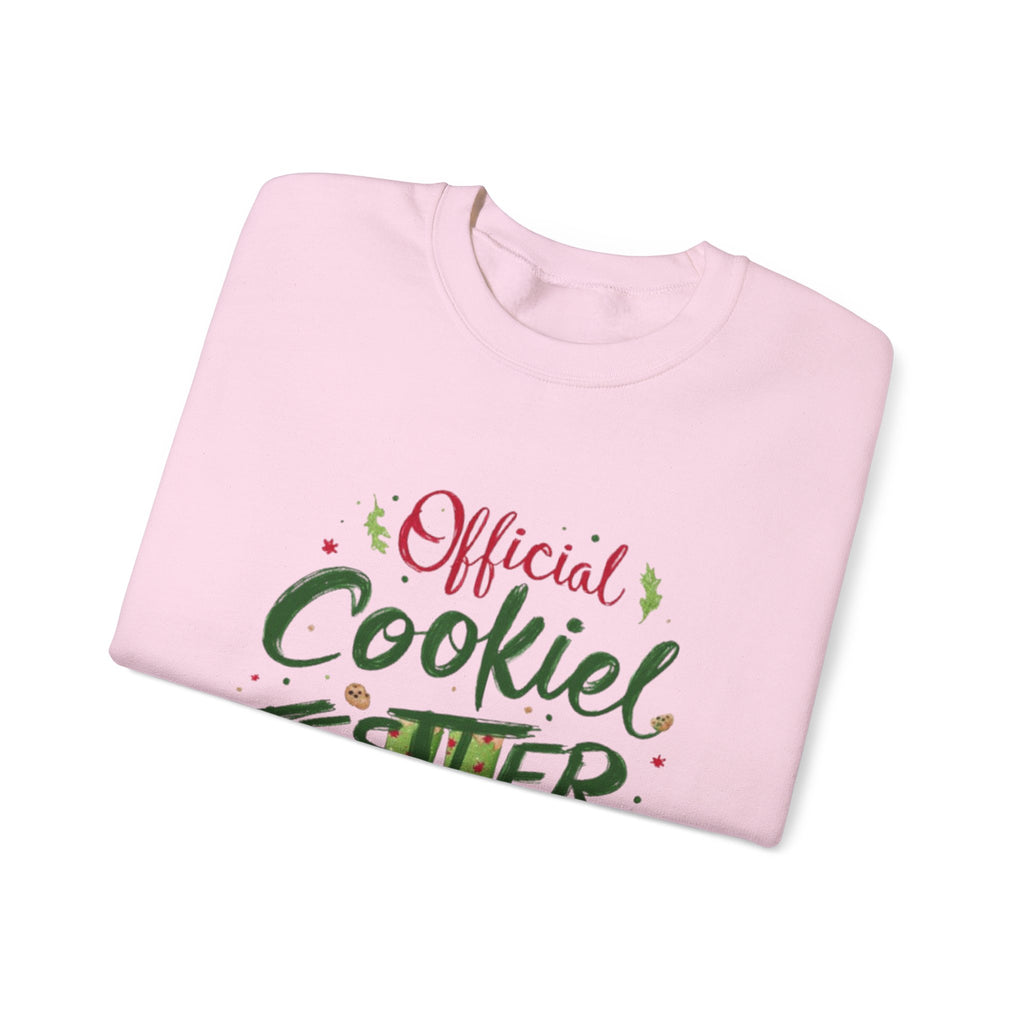 Crewneck Sweatshirt - "Official Cookie Tester" Elf Legs Christmas Holiday Sweater