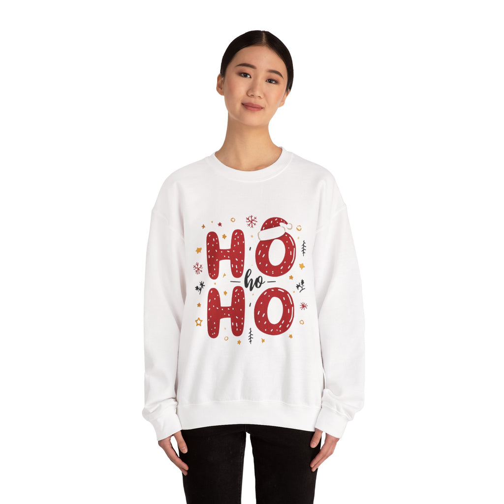 Christmas 'Ho Ho Ho' Crewneck Sweatshirt — Festive Holiday Sweater
