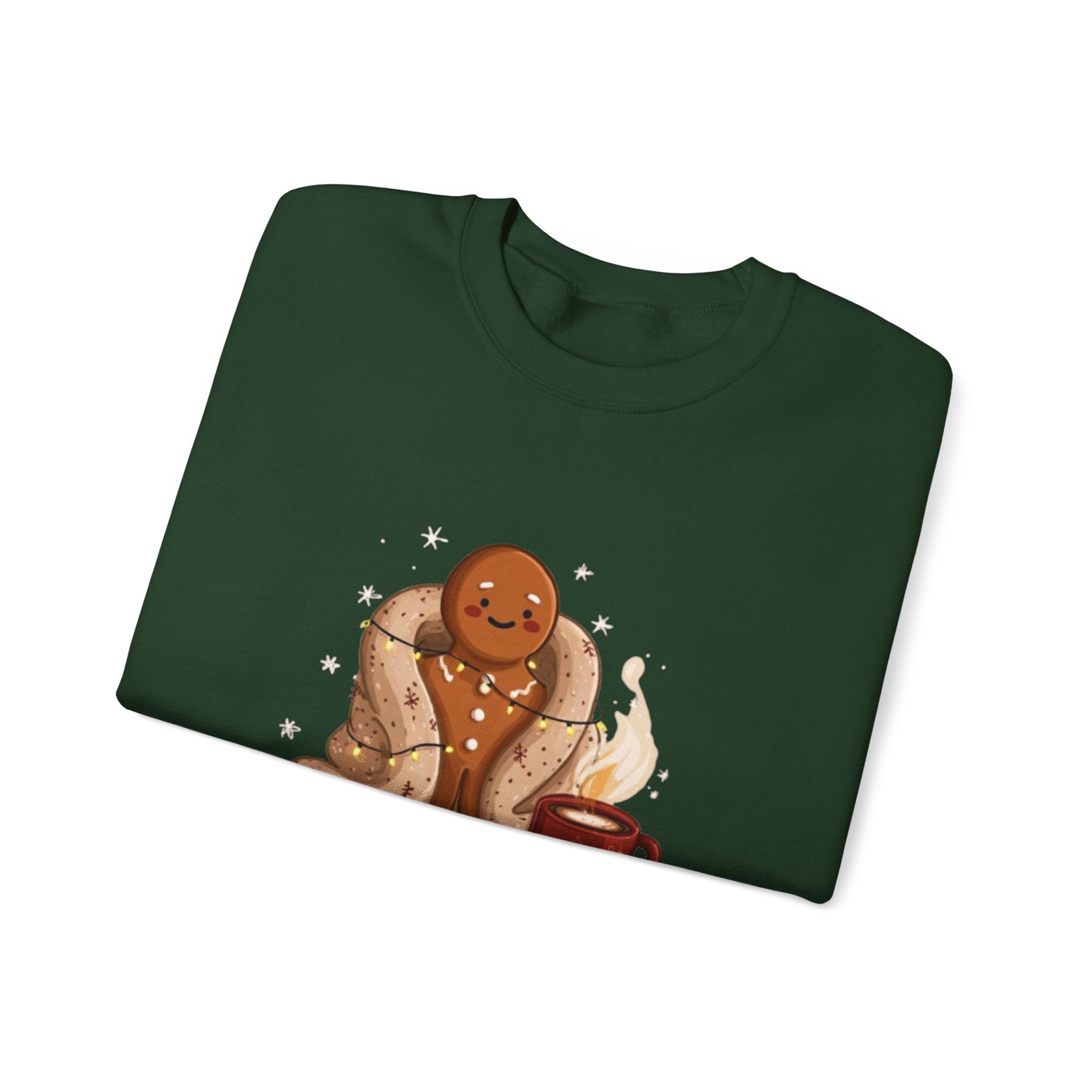 Warm & Toasted Crewneck Sweatshirt — Cozy Gingerbread, Hot Cocoa Holiday Sweater