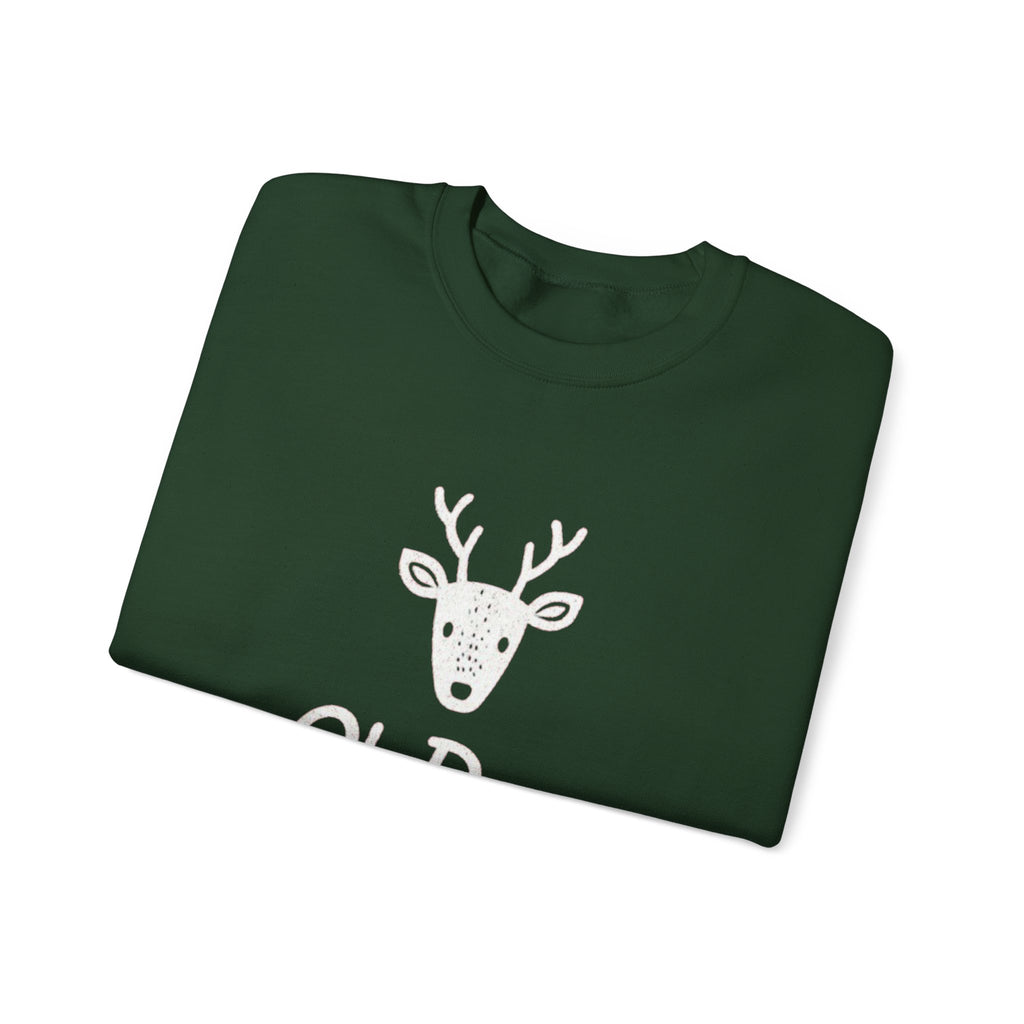 Oh Deer Sweatshirt — Cute Deer Head Graphic Holiday Crewneck