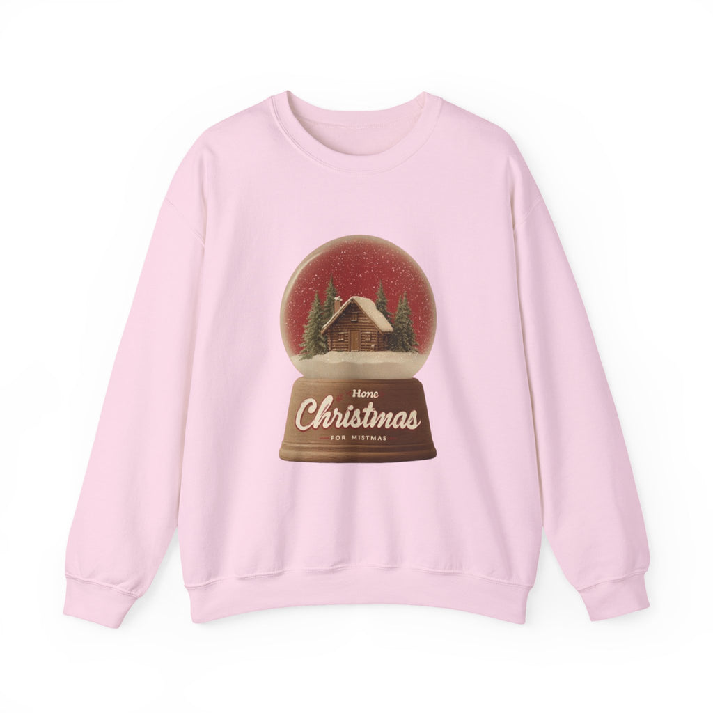Christmas Snow Globe Crewneck Sweatshirt — “Home for Christmas” Holiday Sweatshirt