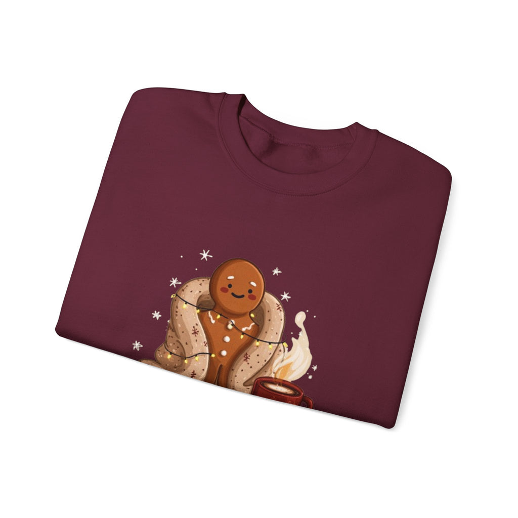 Warm & Toasted Crewneck Sweatshirt — Cozy Gingerbread, Hot Cocoa Holiday Sweater