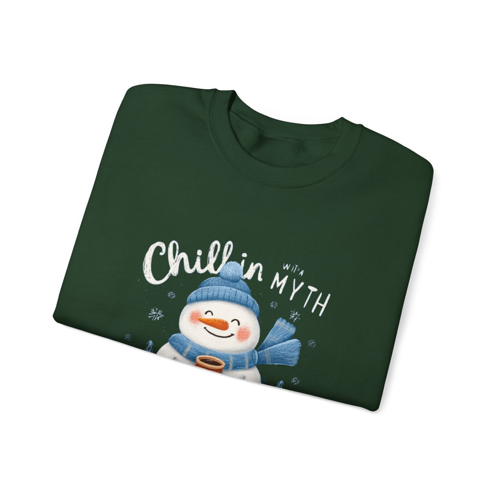 Snowman Sweatshirt — "Chillin' With My Snowmies" Cozy Winter Crewneck