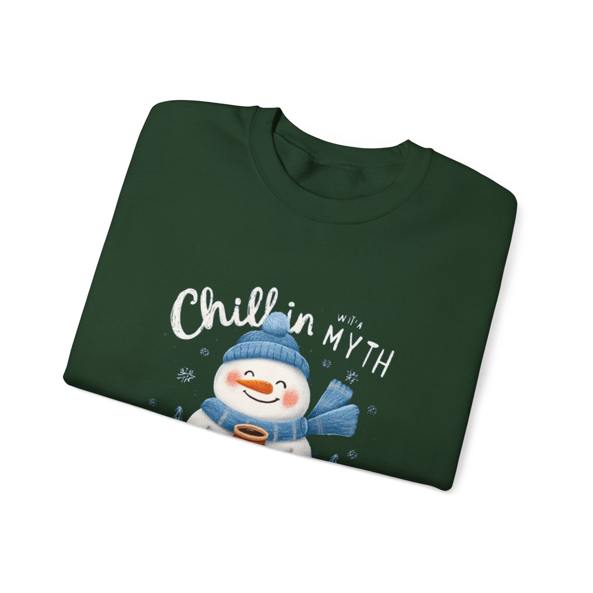 Snowman Sweatshirt — "Chillin' With My Snowmies" Cozy Winter Crewneck