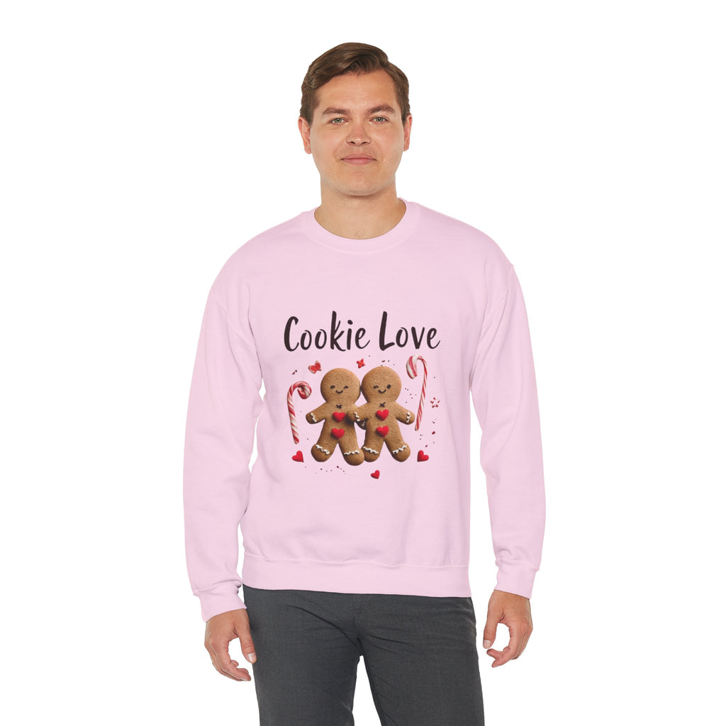 Cookie Love Sweatshirt — Cute Gingerbread Couple Holiday Crewneck