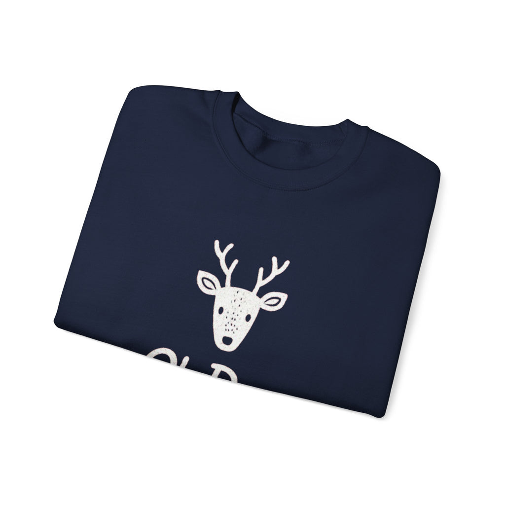 Oh Deer Sweatshirt — Cute Deer Head Graphic Holiday Crewneck