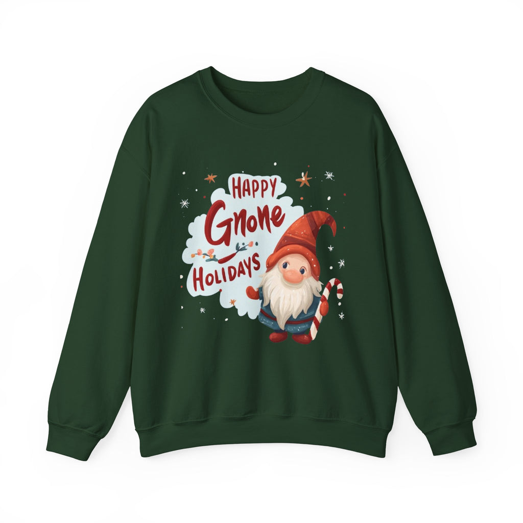Happy Gnome Holidays Sweatshirt — Cute Christmas Gnome Holiday Crewneck